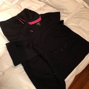 Black “Scrubstar” Scrub Set XS